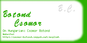 botond csomor business card